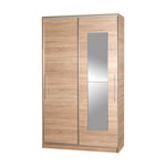 Adore Compact 2 Sliding Doors Wardrobe with Mirror - Sonoma Greenlane Gear