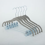 Anchor 20 Non-Slip Velvet Hangers with Metal Clips Flocked Space Saving Greenlane Gear