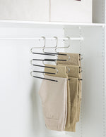 Anchor 5 Pack Non-Slip Space Saving Multilayer Hangers for Pants Trousers Greenlane Gear