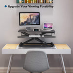 Bontec Dual Tiered Standing Desk Converter Height Adjustable & Ergonomic Greenlane Gear