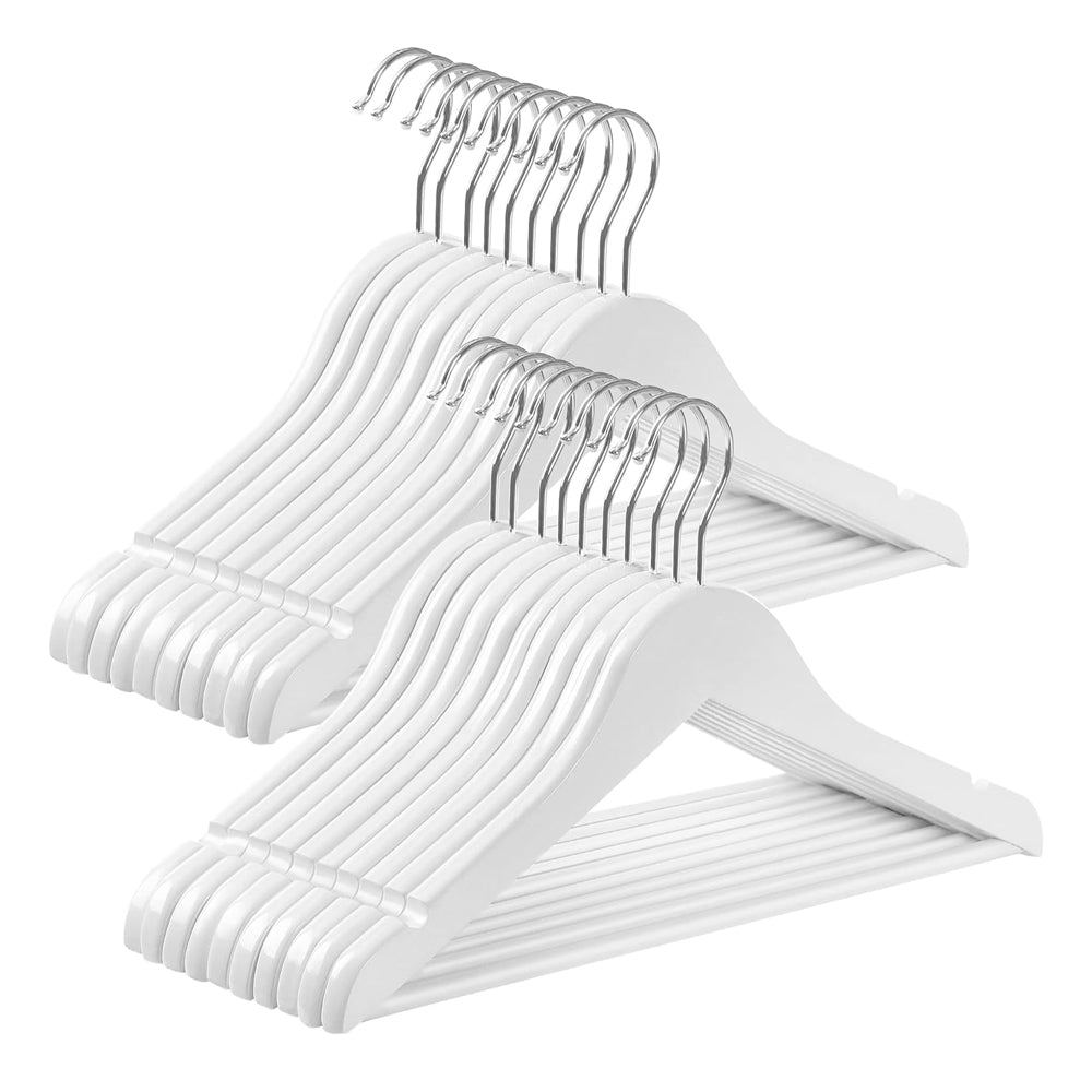 Anchor A Grade 20 Wooden Non-Slip Hangers Chrome Hook 360 Swivel Greenlane Gear