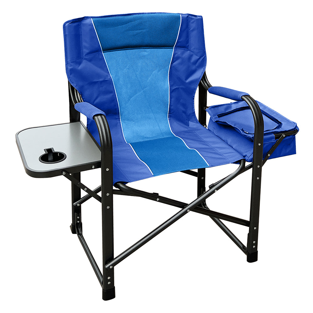 Anchor Lightweight Foldable Directors Camping Chair Cooler Bag & Tray 120Kg Greenlane Gear