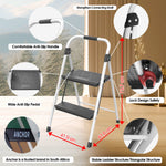 Anchor 2-Step Portable Folding Ladder Lightweight Multiuse Indoor Outdoor Greenlane Gear