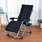 Anchor 2 x Folding Sun Lounger Zero Gravity Cushion Chair Headrest & Tray Greenlane Gear