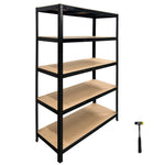 Anchor Steel Racking 5 Tier Shelving Anti Rust MDF 180x120x45 +Hammer - DAMAGED PACKAGING Greenlane Gear