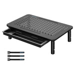 Bontec Monitor Laptop 3 Height Adjustable Desk Riser Stand Storage Drawer Greenlane Gear