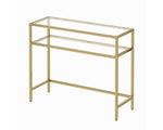 Anchor 2 Tier Console Hallway Entrance Entry Hall Tempered Glass Table Gold Greenlane Gear
