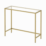 Anchor Hallway Console Tempered Entrance Entry Hall Glass Top Table - Gold Greenlane Gear