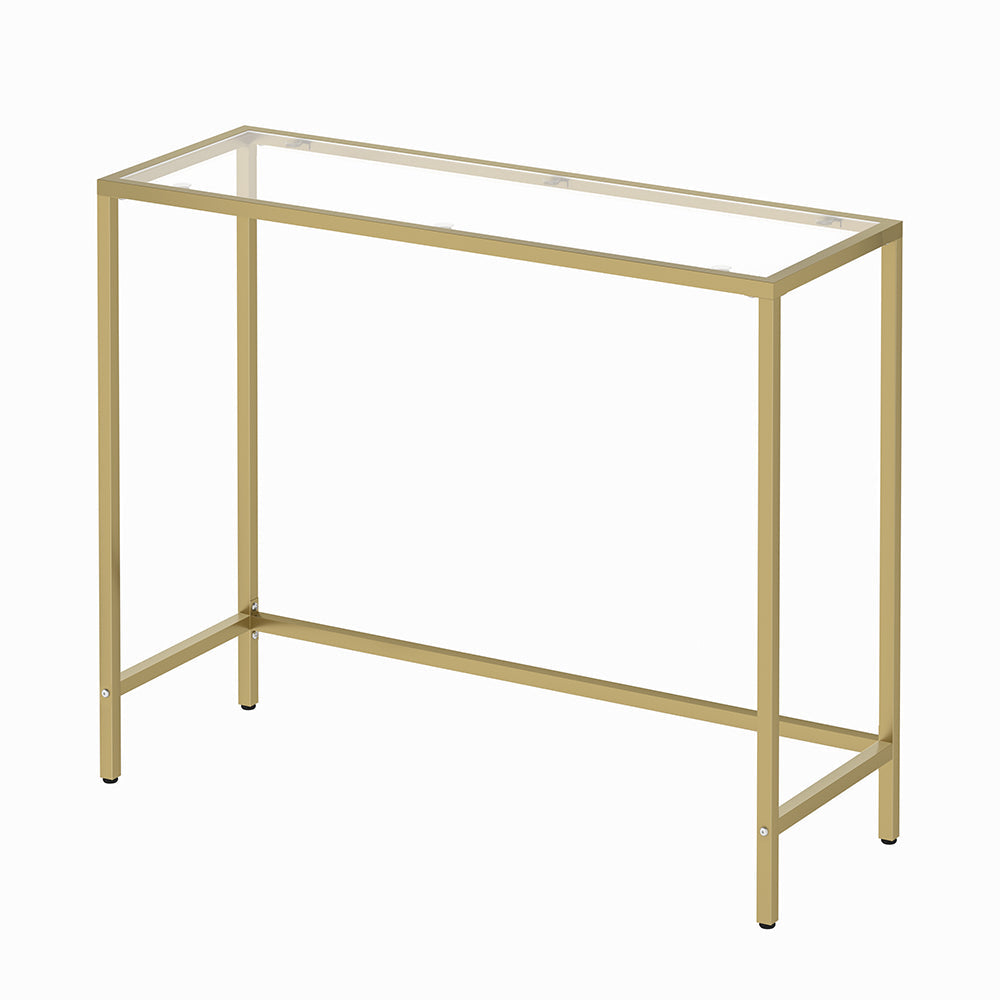 Anchor Hallway Console Tempered Entrance Entry Hall Glass Top Table - Gold Greenlane Gear