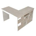 Yurupa Work Study Home L-shaped Desk with Open Shelves Storage Greenlane Gear