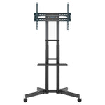 Bontec Mobile TV Trolley Wheel Shelf Stand 32-85