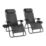 Anchor 2 Lounger Gravity Folding Chair Head Cushion Multi Lock & Table Tray Greenlane Gear
