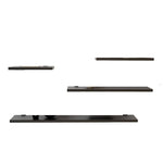 Yurupa Floating Shelves Wall Mounted Home Wall Shelf Set of 4 - Black Greenlane Gear