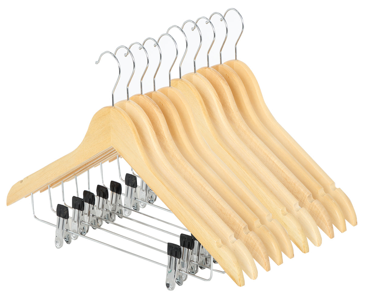 Anchor Wooden Hanger Clothes 10 Packs Groove Non-Slip Bar Swivel Hook Brow Greenlane Gear