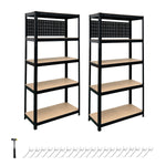 Anchor Racking 2x5 Tier Shelving 180x90x40cm 250Kg Shelf Pegboard & Hammer Greenlane Gear