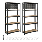 Anchor Racking 2x5 Tier Shelving 180x90x40cm 250Kg Shelf Pegboard & Hammer Greenlane Gear