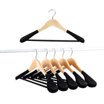 Anchor 6 Packs Lotus Wood Hanger Non-Slip Pants Bar 360 Swivel Hook Greenlane Gear