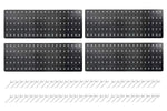 Anchor 4 Wall Mounted Storage Peg Board Panel 100x30cm Pegboard + 60 Hooks Greenlane Gear