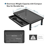 Bontec Monitor Laptop 3 Height Adjustable Desk Riser Stand Storage Drawer Greenlane Gear