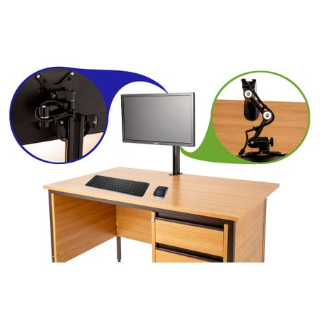 Tiltable Screen Computer Mountright Tilt Swivel Monitor Arm Desktop Computer 26