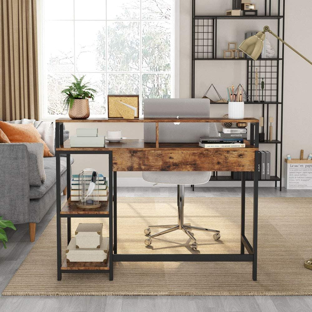 Anchor Computer Laptop Desk with Monitor Stand Home Office Metal Leg Frame Greenlane Gear