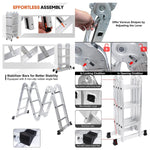 Anchor Multi-Purpose Folding Aluminum Ladder Steel Platform EU/UK Certified Greenlane Gear
