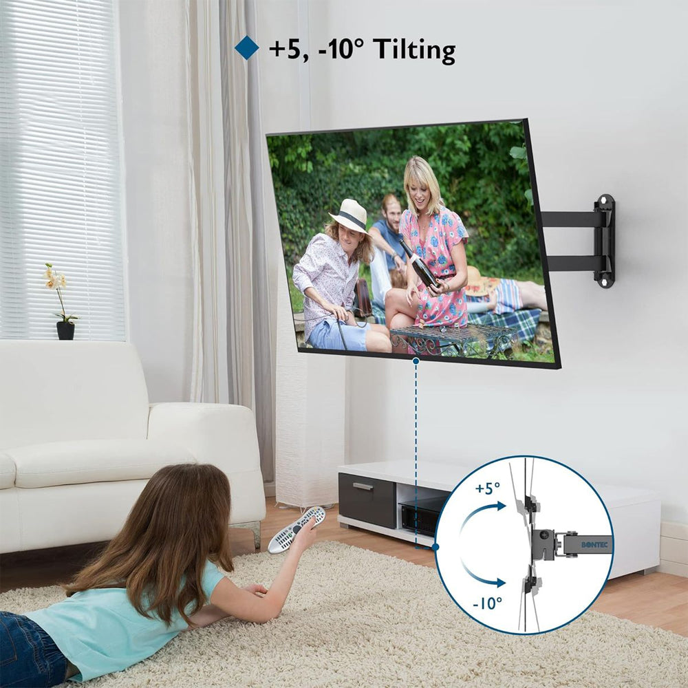 Bontec 13-42" TV Tilt Swivel 360 Rotate Articulated 20Kg Wall Mount Bracket Greenlane Gear
