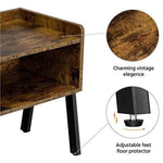 Anchor 2 Nightstand Bedside Rustic Low Side End Tables Open Front Storage Greenlane Gear