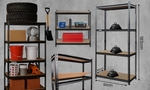 Anchor 4-Tier Boltless Steel Shelving Unit 183x90x45 Heavy Duty Storage Rack Greenlane Gear