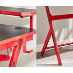 Anchor 2 Tier Computer Gaming Office Desk Table 120x60 Headphone Cup Holder Greenlane Gear