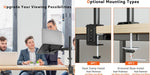 Bontec 13-32" Monitor Mount Arm with 17" Notebook Laptop Tray Capacity 8kg Greenlane Gear