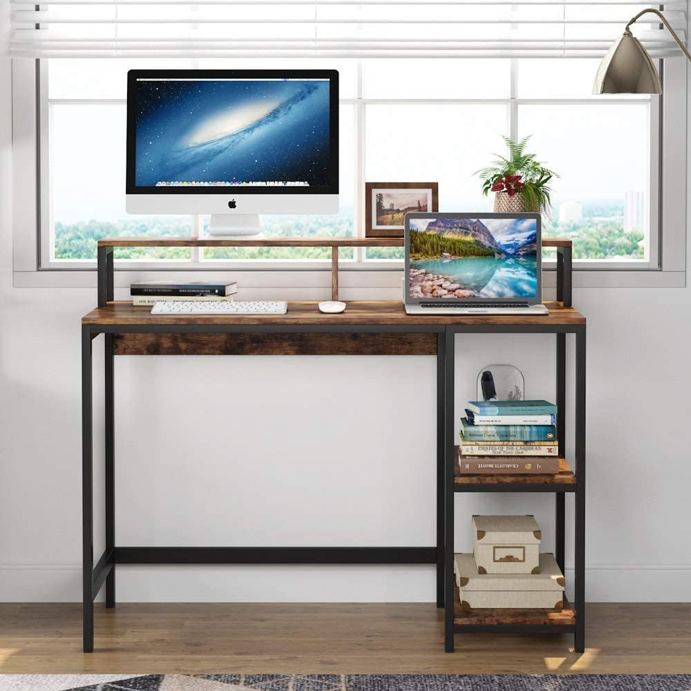 Anchor Computer Laptop Desk with Monitor Stand Home Office Metal Leg Frame Greenlane Gear