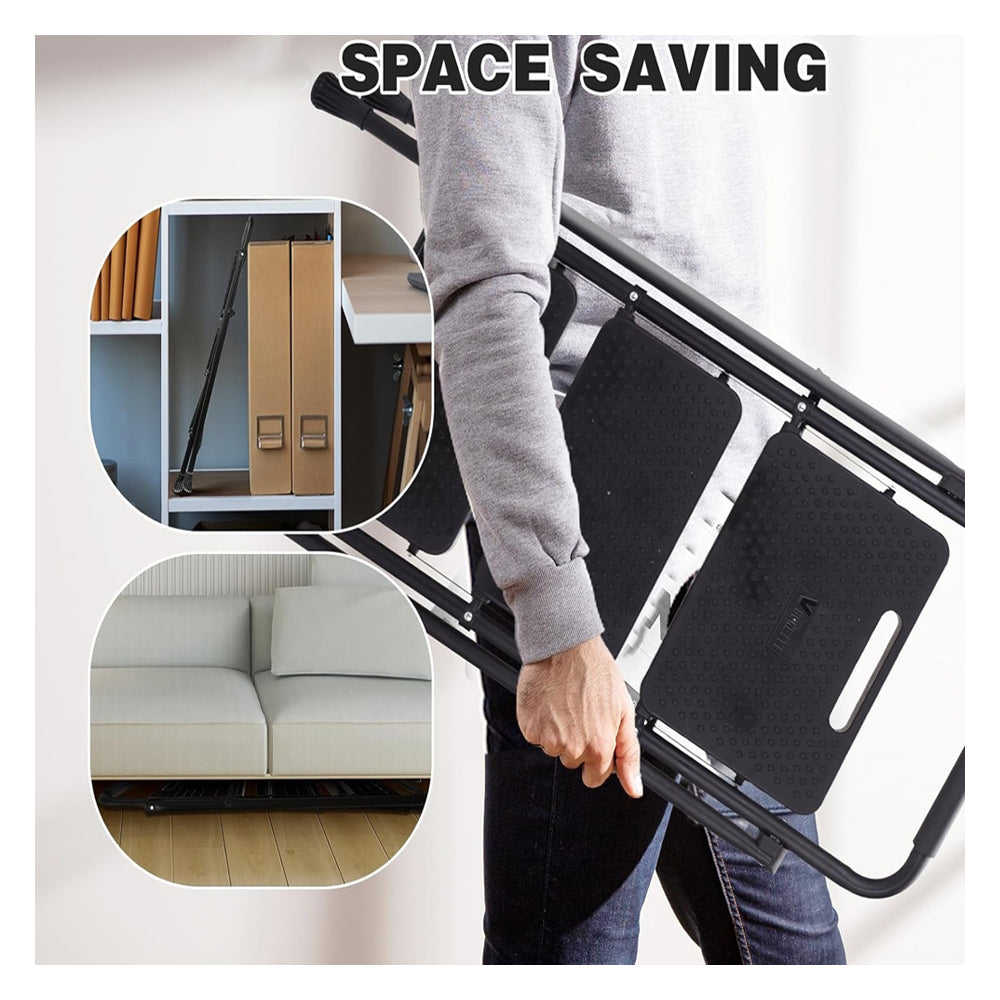 Anchor Lightweight Folding 3 Step Portable Ladder with Wide Anti-Slip Pedal Greenlane Gear
