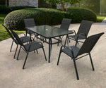Anchor 7-Piece Patio Dining Set Indoor & Outdoor Heavy-Duty Furniture Greenlane Gear