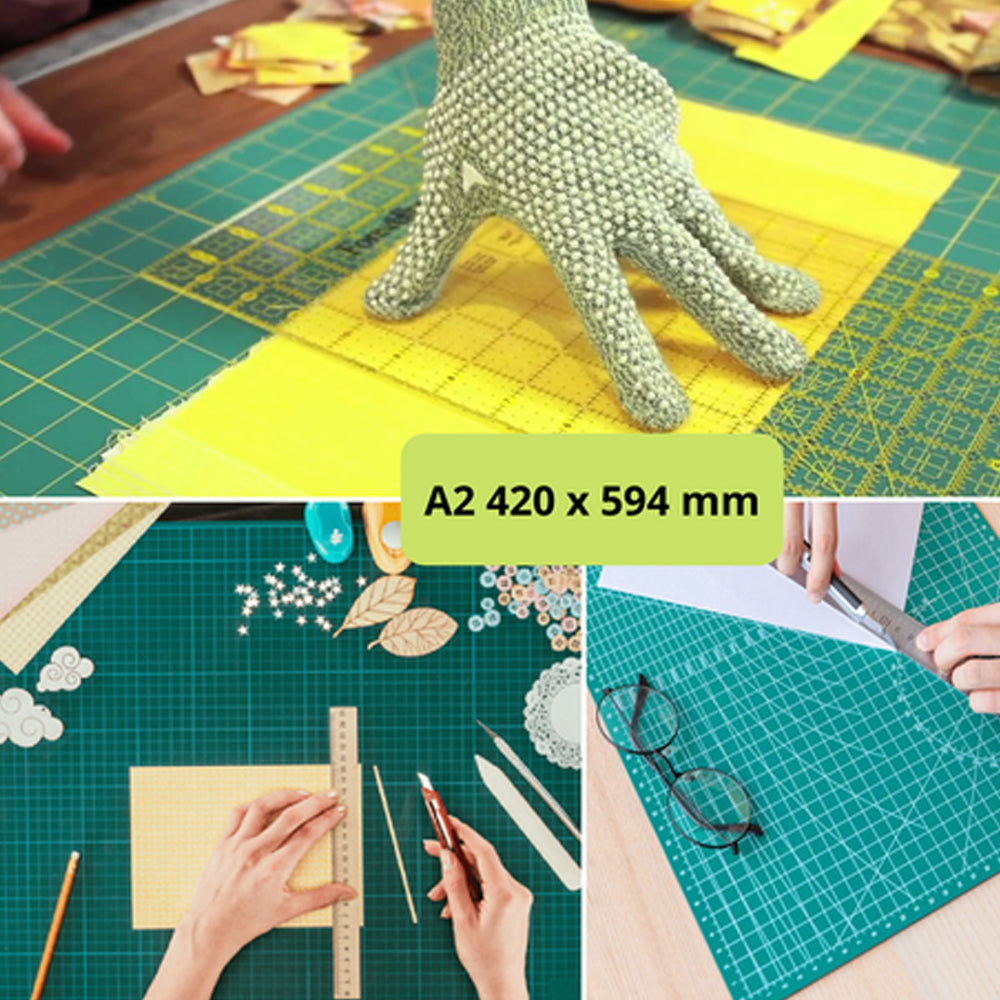 Anchor A2 Size H/Duty Self-Healing Double Sided Rotary Non Slip Cutting Mat Greenlane Gear