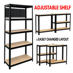 Anchor Racking 2x5 Tier Shelving 180x90x40cm 250Kg Shelf Pegboard & Hammer Greenlane Gear