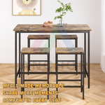 Anchor 5-Piece Counter Height Bar Dining Table Set with 4 Stools Vintage Greenlane Gear