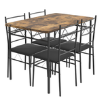 Anchor 5-Piece Dining Table Set | Vintage PVC Tabletop + Padded Chairs Greenlane Gear
