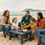 Anchor 4 Patio Set Wooden Style Outdoor Garden Furniture Resin Sofa Set Greenlane Gear