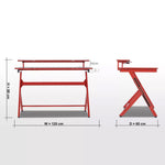 Anchor 2 Tier Computer Gaming Office Desk Table 120x60 Headphone Cup Holder Greenlane Gear