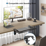 Bontec Desk Extender Tray Table Mount Clamp-On Ergonomic Arm Rest Support Greenlane Gear