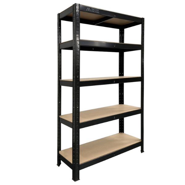 Anchor 5-Tier Shelving 148x75x30cm 200kg | Compact Boltless | Black