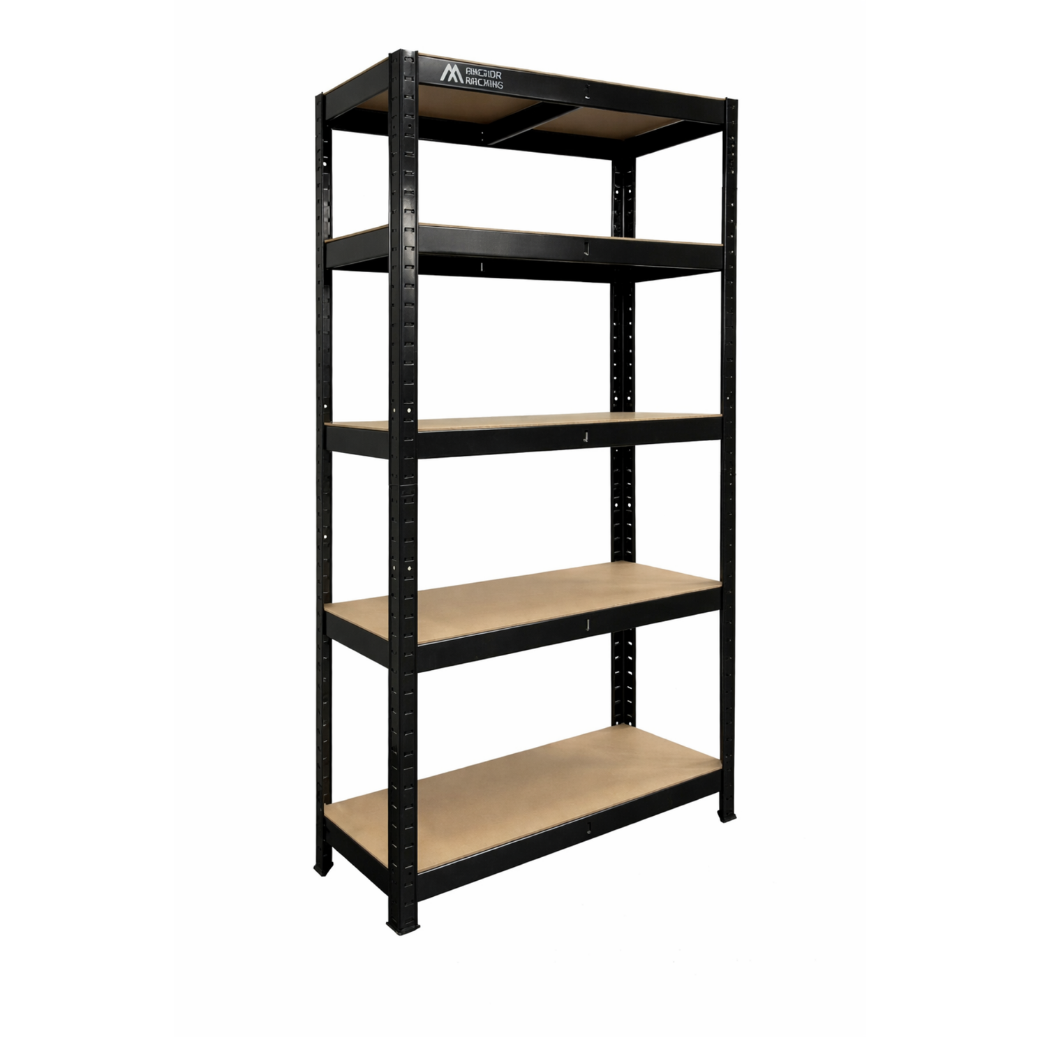 Anchor 5-Tier Shelving 180x90x30cm 200kg | Heavy Duty Boltless | Black