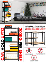 Rhino Racking 180x90x45cm 5 Tier Storage Shelving 200Kg Galvanised Painted Greenlane Gear