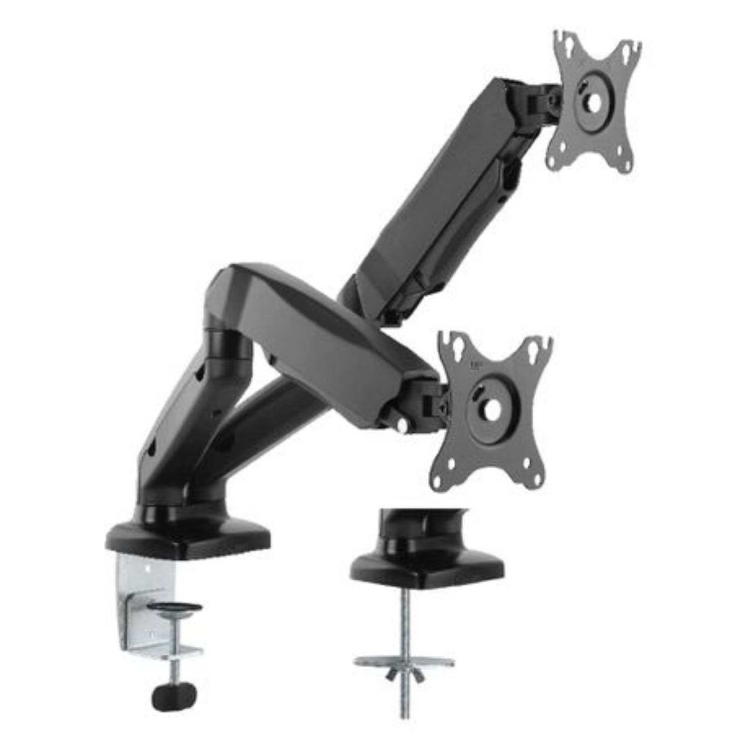 Anchor Dual 27" Monitor Arm Desk Mount Gas lift; Rotation Tilt & Adjustable