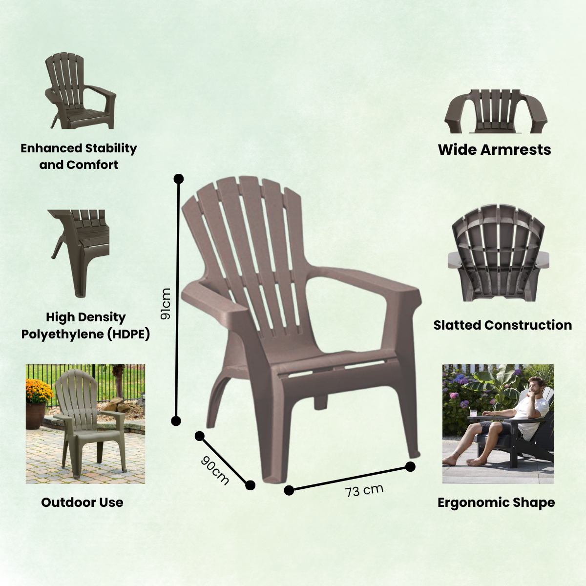 Anchor 2 Outdoor Beach Chairs Weather Resistant Ergonomic & Stackable Greenlane Gear