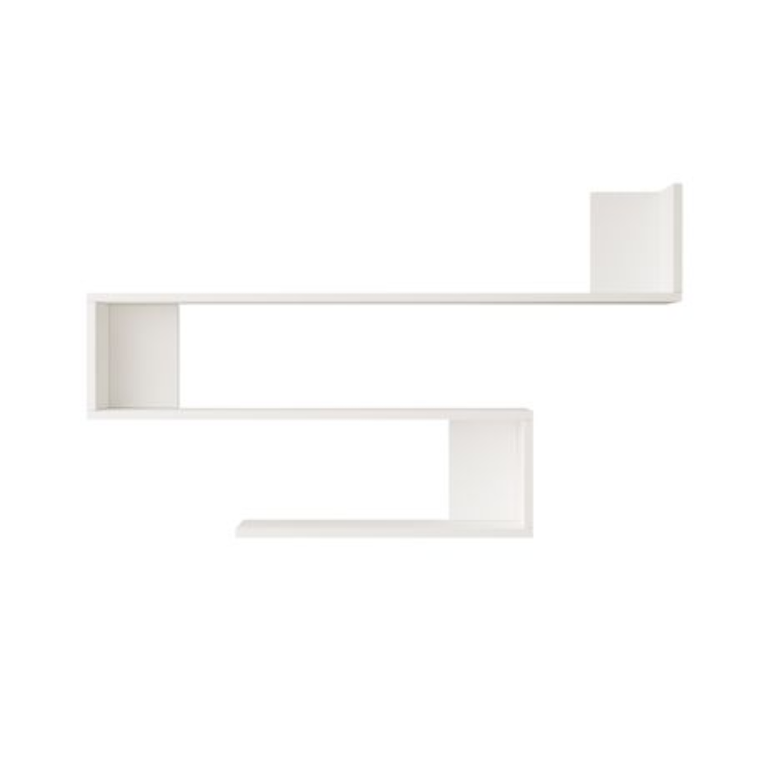 Yurupa 3 Tier Wall Mounted Hanging Floating Shelves Shelf Shelving - White