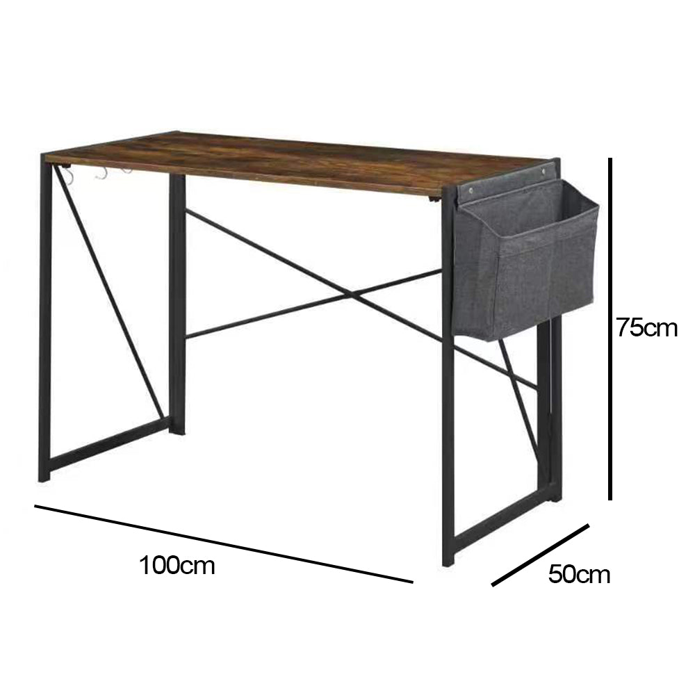 Anchor Home Office Folding Desk Computer Table with 4 hooks & Hanging Bag Greenlane Gear