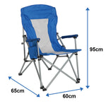 Anchor Foldable Lightweight Aluminum Outdoor Camping Chairs & Cover 120kg Greenlane Gear