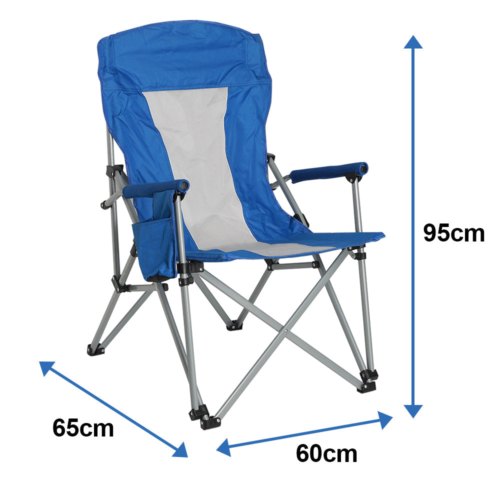 Anchor Foldable Lightweight Aluminum Outdoor Camping Chairs & Cover 120kg Greenlane Gear